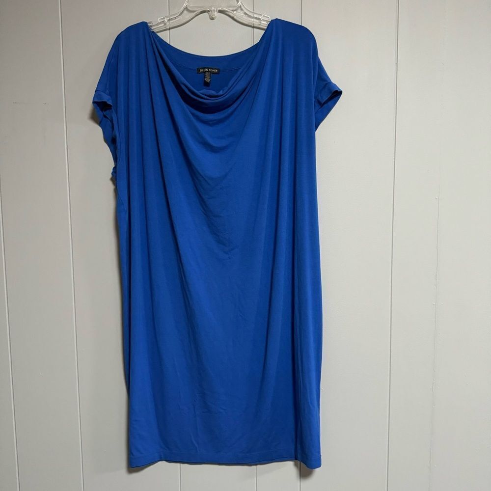 Eileen Fisher Vibrant Blue Mini Dress